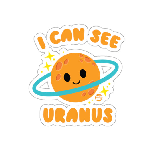 Funny Space-Themed I Can See Uranus Decal sticker