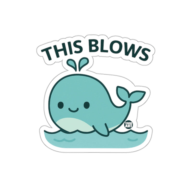 Load image into Gallery viewer, This Blows Cute Whale Sticker Fun Gift Product
