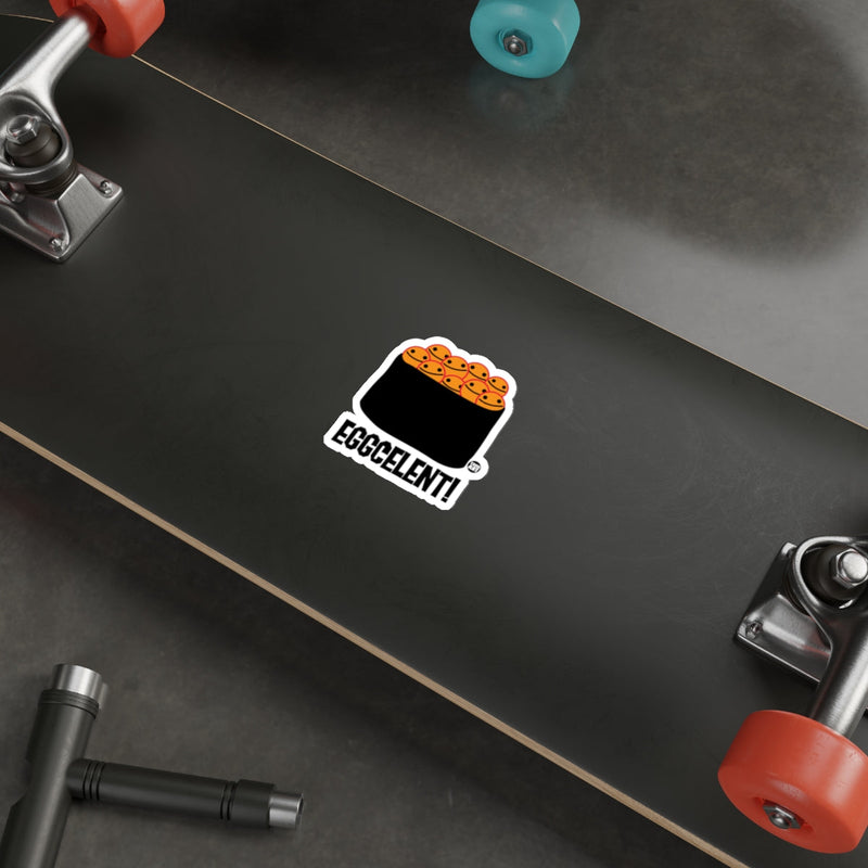 Load image into Gallery viewer, Eggcelent Sushi Sticker for Skateboards and Laptops
