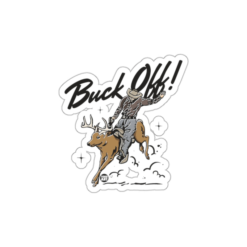 Load image into Gallery viewer, Buck Off Rider on Bucking Animal Sticker
