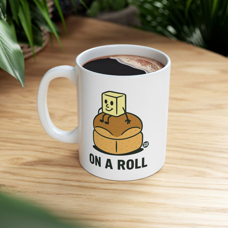 Load image into Gallery viewer, On A Roll Graphic Mug for Coffee Lovers

