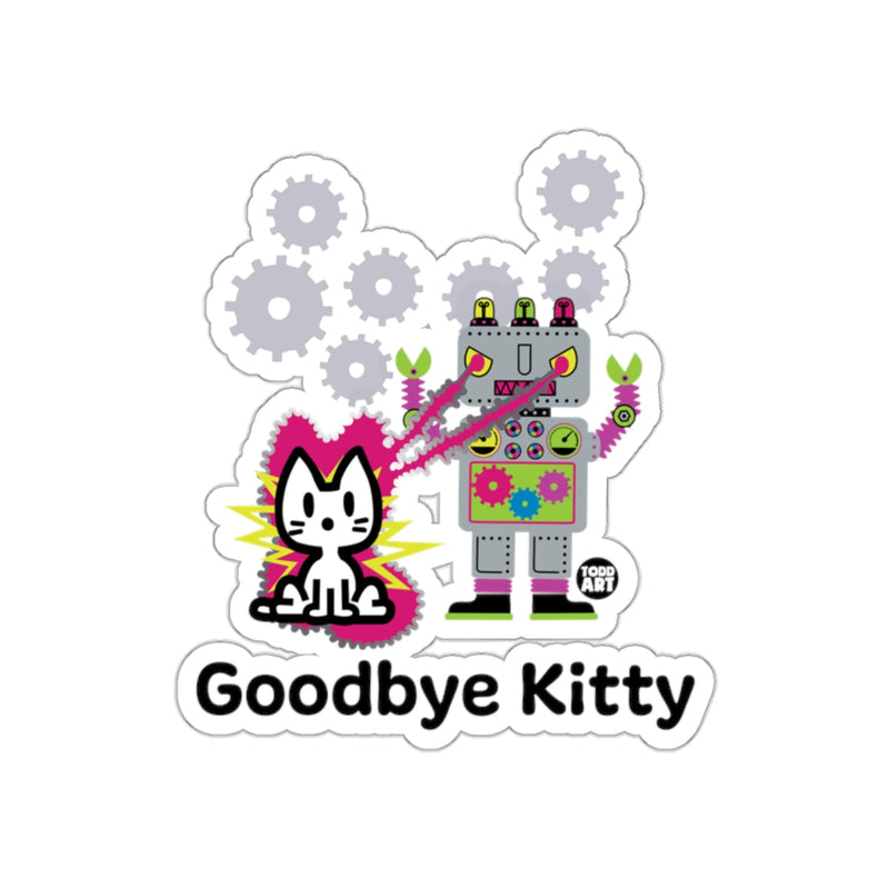 Load image into Gallery viewer, Goodbye Kitty Robot with Cat Holographic Sticker
