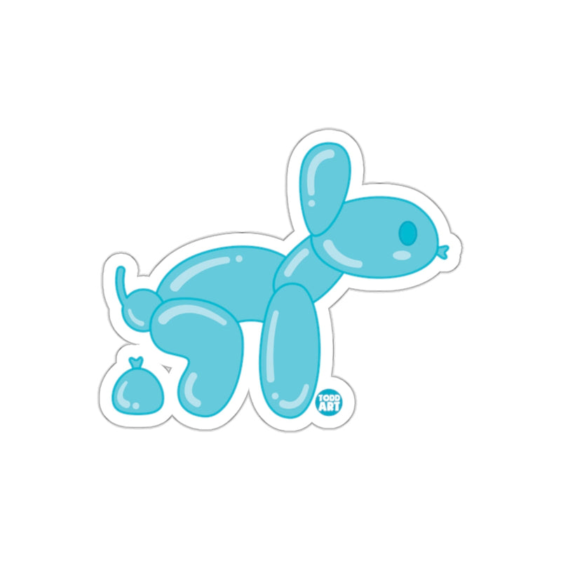 Load image into Gallery viewer, Cute Light Blue Balloon Animal Dog Graphic sticker
