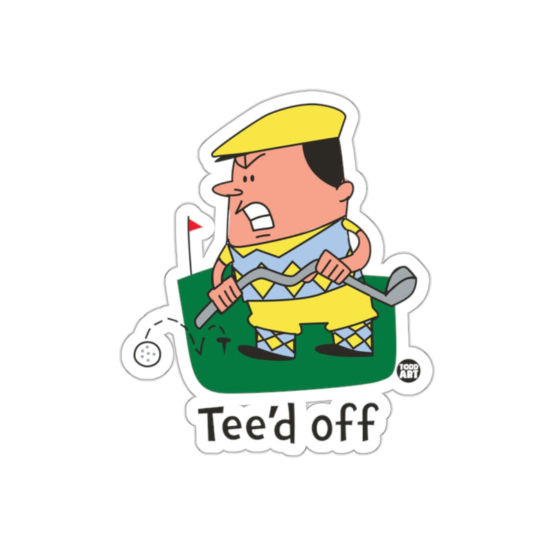 Load image into Gallery viewer, Tee'd Off Cartoon Character Sticker Product
