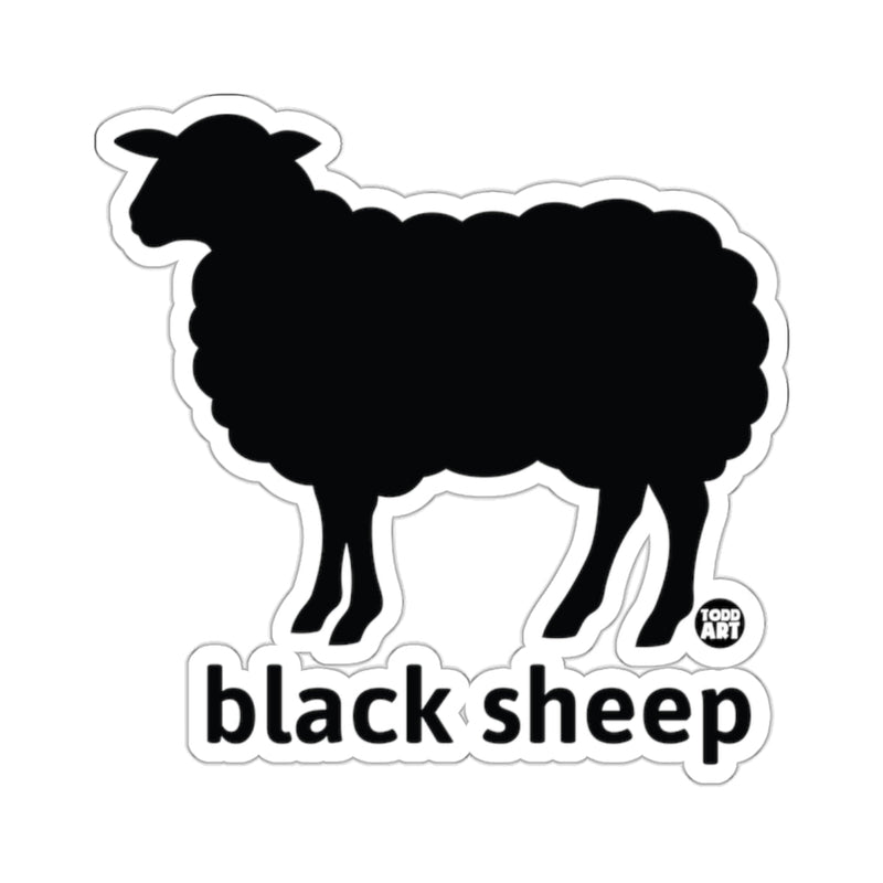 Load image into Gallery viewer, Unique Black Sheep Silhouette Sticker for All Ages'
