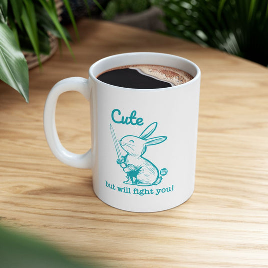 Cute but will fight you printed mug product