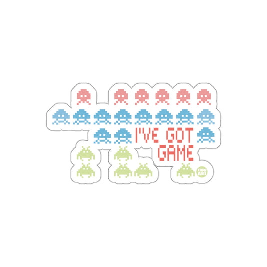 Pixel Art Video Game Invaders I've Got Game sticker
