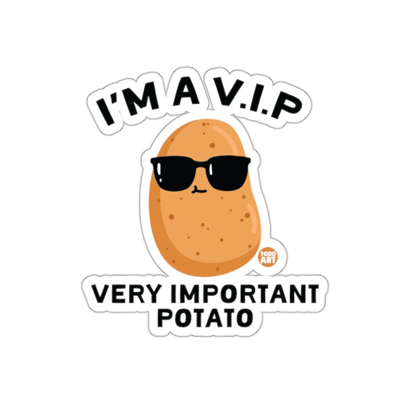 Load image into Gallery viewer, Very Important Potato VIP Cute Funny Quote Sticker
