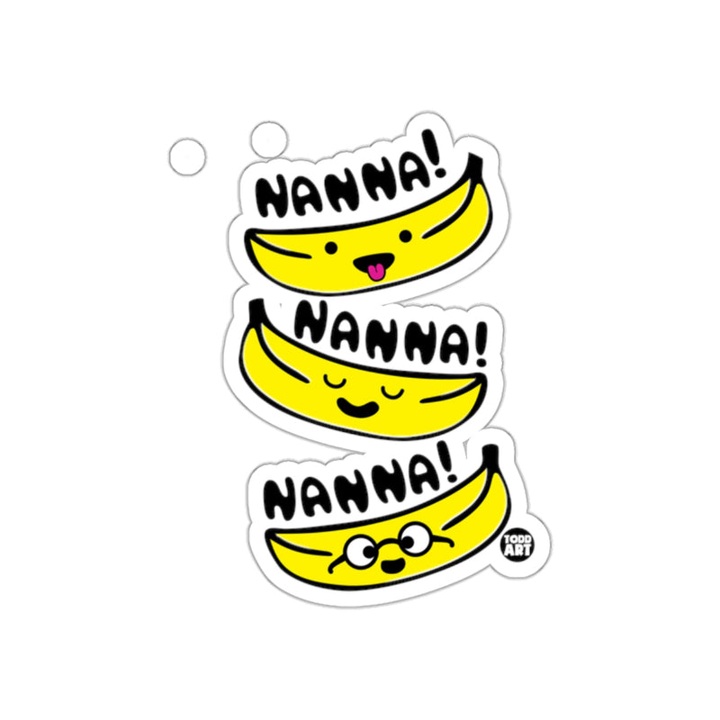 Load image into Gallery viewer, Nanna! Cute Banana Faces Sticker Set Fun Art Design
