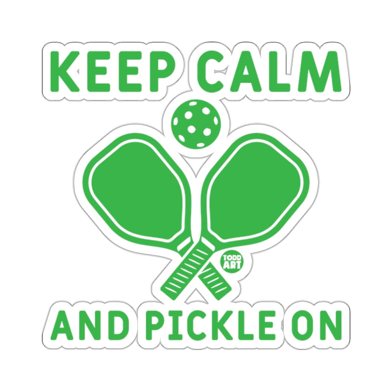 Load image into Gallery viewer, Keep Calm And Pickle On Green Paddles Ball 
