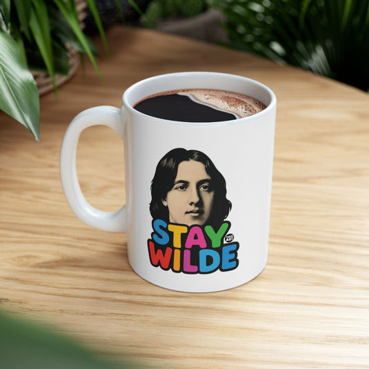 Stay Wilde Artistic Mug with Colorful Design