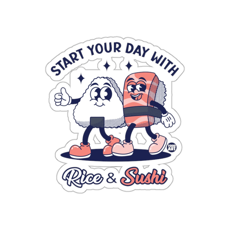 Load image into Gallery viewer, Start Your Day With Rice and Sushi Sticker
