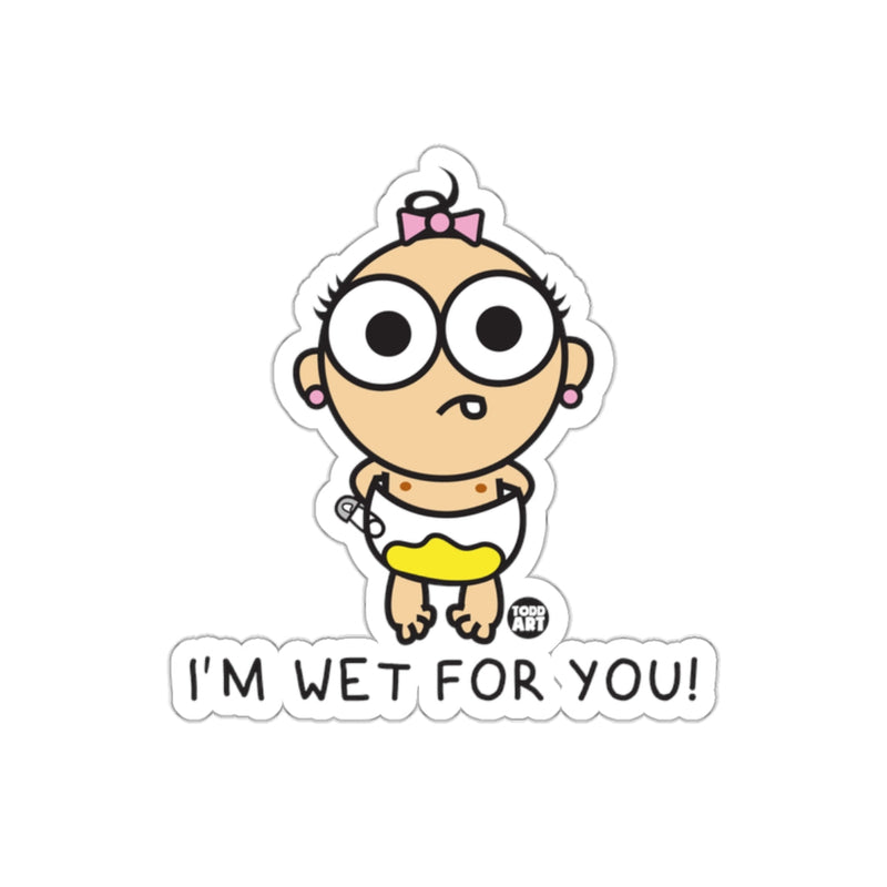 Load image into Gallery viewer, I'm Wet For You Cartoon Character Sticker
