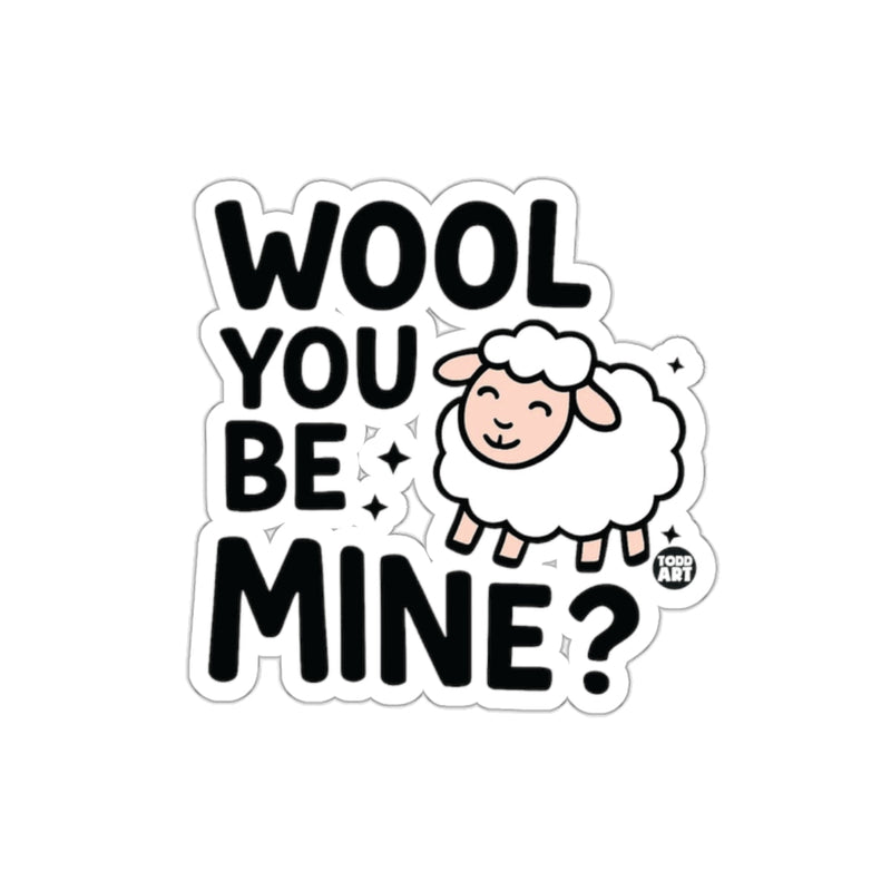 Load image into Gallery viewer, Wool You Be Mine Cute Sheep Sticker Product
