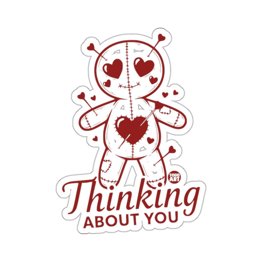 Voodoo Doll Heart Eyes Thinking ABOUT YOU Sticker 