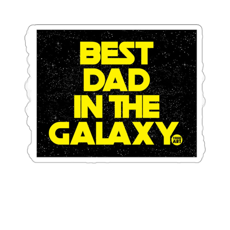 Load image into Gallery viewer, Best Dad in the Galaxy Sticker Gift for Fathers
