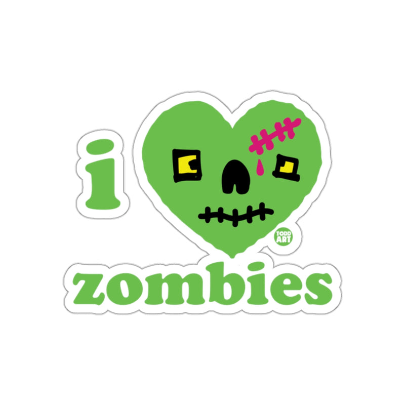 Load image into Gallery viewer, I Love Zombies Cute Cartoon Illustration Sticker
