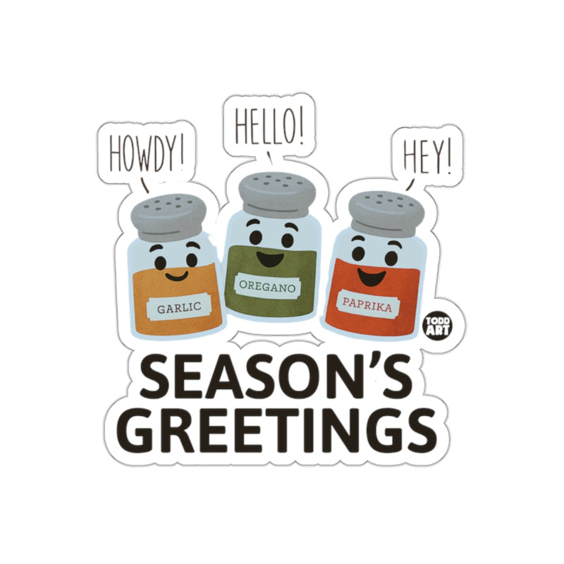 Load image into Gallery viewer, Season's Greetings from Spice Jar Characters Sticker
