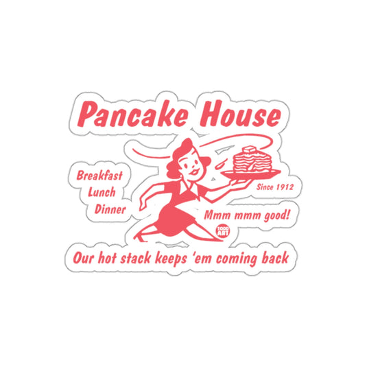 Pancake House Retro Style Diner Breakfast Lunch Dinner sticker