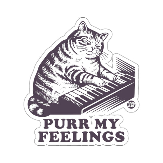 Adorable Cat Playing Piano Purr My Feelings Graphic 