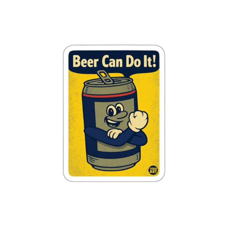Load image into Gallery viewer, Beer Can Do It Sticker for Beverage Enthusiasts
