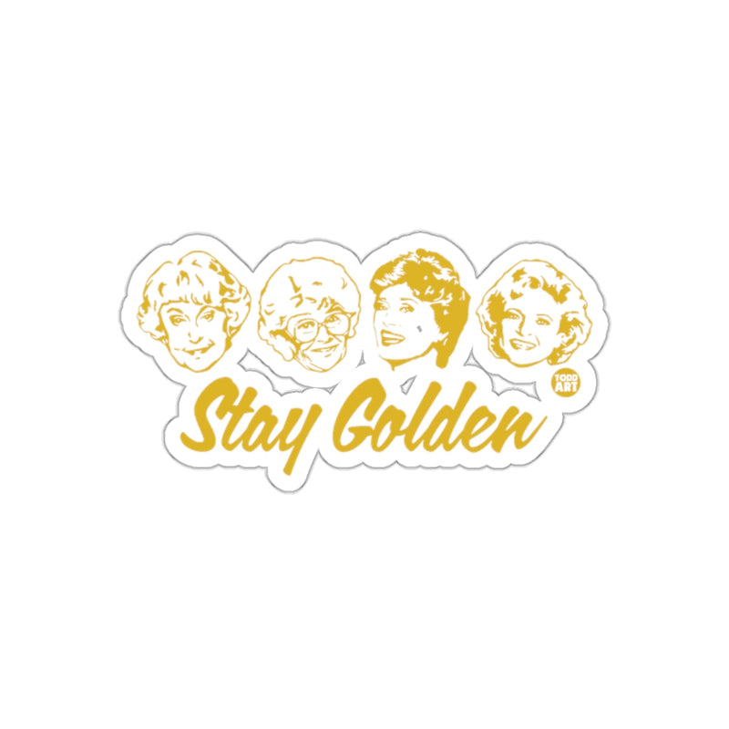 Load image into Gallery viewer, Golden Girls Stay Golden Fan Art Inspired Design sticker
