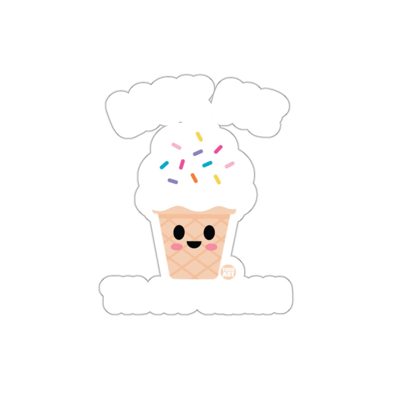 Load image into Gallery viewer, Cute Ice Cream Cone with Sprinkles Sticker
