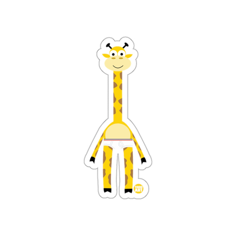 Load image into Gallery viewer, Cute Giraffe Cartoon with Underwear Sticker
