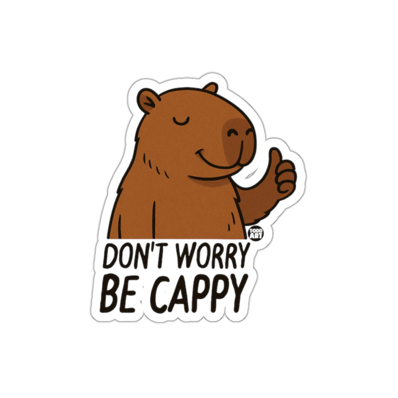 Load image into Gallery viewer, Don't Worry Be Cappy Sticker Thumbs Up Poster
