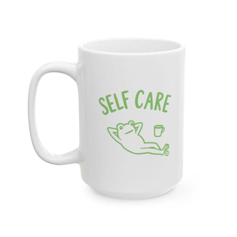 Load image into Gallery viewer, Relaxing Frog Self Care Mug for Relaxation

