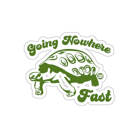 Going Nowhere Fast Tortoise Sticker Product