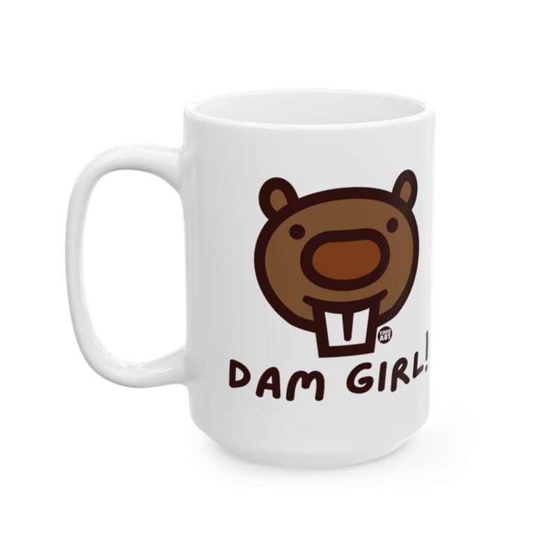 Load image into Gallery viewer, Dam Girl Beaver Fun and Whimsical Design Mug
