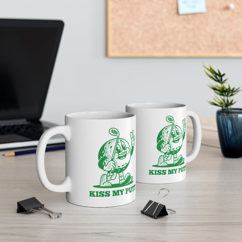 Load image into Gallery viewer, Kiss My Putt Humorous Golf Mug Product
