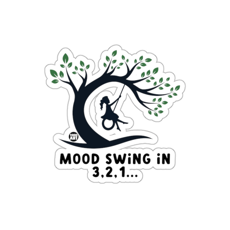 Load image into Gallery viewer, Mood Swing in 3 2 1 Tree Swing Design Sticker
