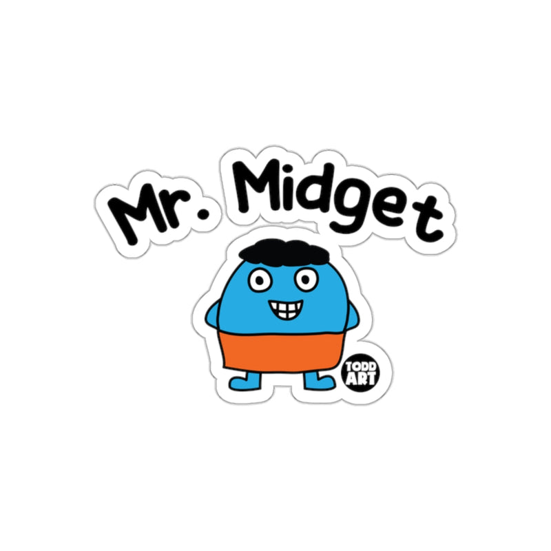 Load image into Gallery viewer, Mr. Midget Todd Art Smiling Character Sticker
