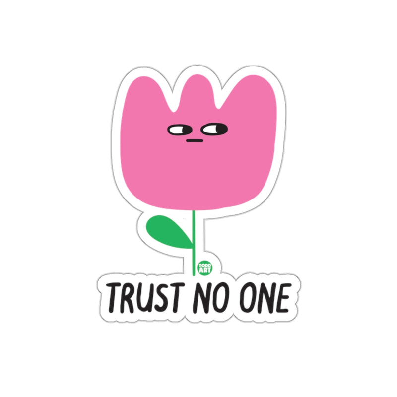 Load image into Gallery viewer, Distrustful Pink Flower With Todd Art Sign sticker
