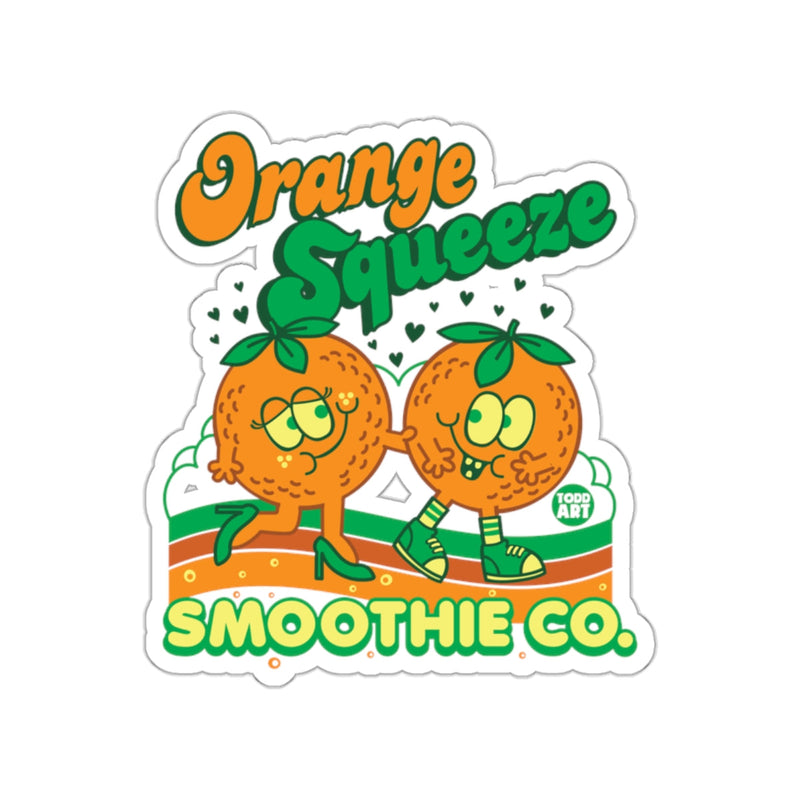 Load image into Gallery viewer, Orange Squeeze Smoothie Co Cute Sticker Design
