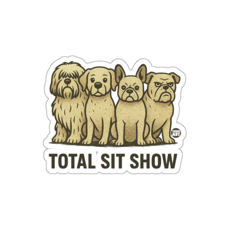 Load image into Gallery viewer, Total Sit Show Dog Illustration Sticker
