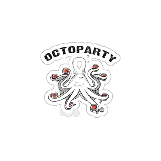 Fun and Unique Octoparty Sticker for Decals Enthusiasts