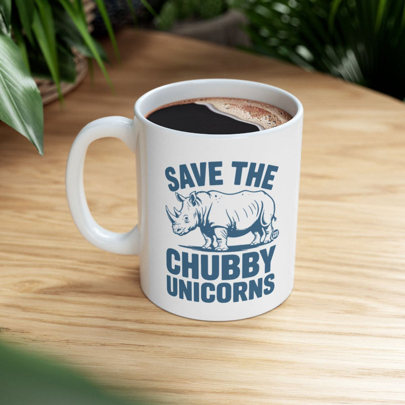 Load image into Gallery viewer, Save The Chubby Unicorns Motivational Mug
