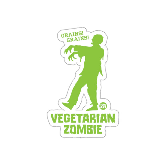 Grains Grains Vegetarian Zombie Sticker