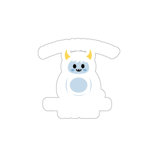 Cute Yeti Cartoon Art Sticker Fun Novelty Product