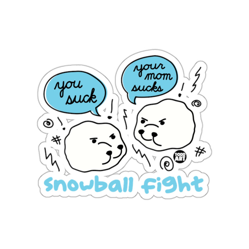 Load image into Gallery viewer, You Suck Your Mom Sucks Snowball Fight Sticker

