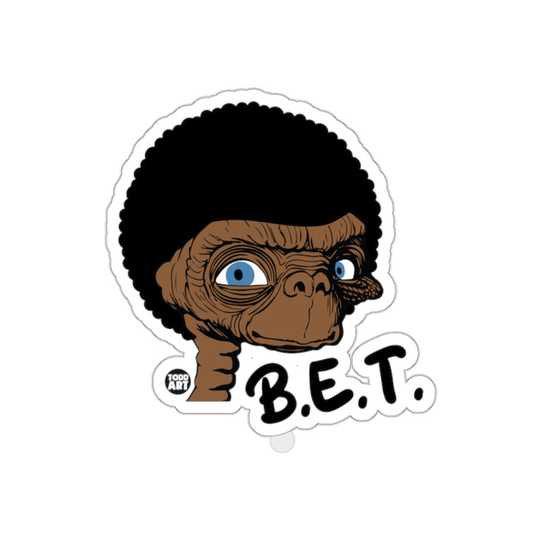 Load image into Gallery viewer, BET The Extra Terrestrial With An Afro Style sticker

