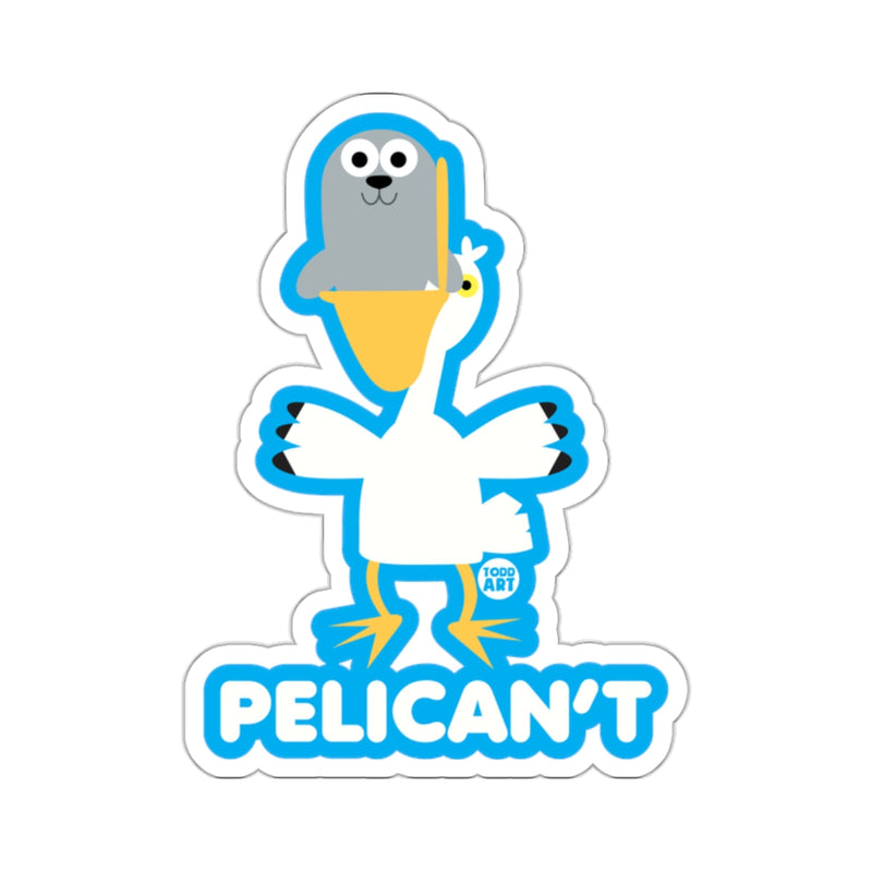 Load image into Gallery viewer, Funny Pelican't Graphic Art Decal Sticker for Kids
