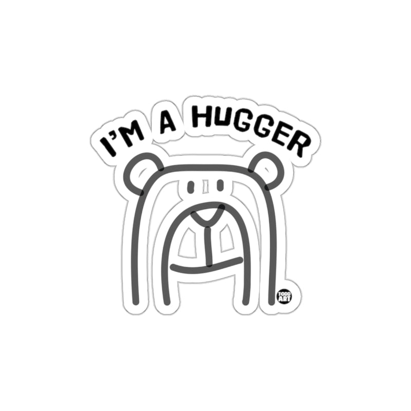 Load image into Gallery viewer, I'm A Hugger Bear Sticker Removable Artwork
