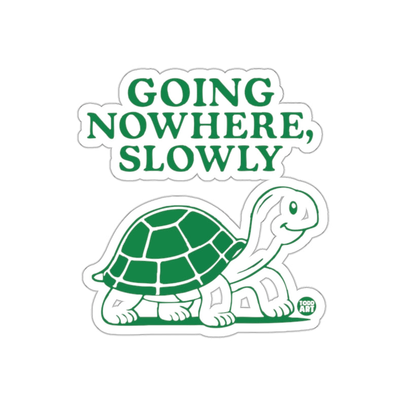 Load image into Gallery viewer, Going Nowhere Slowly Turtle Sticker Fun Graphic Décor
