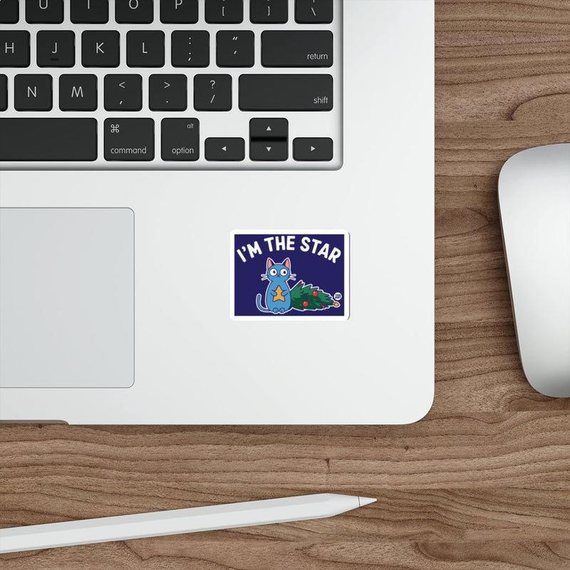 Load image into Gallery viewer, I'm The Star Cat Sticker for Laptops and Notebooks

