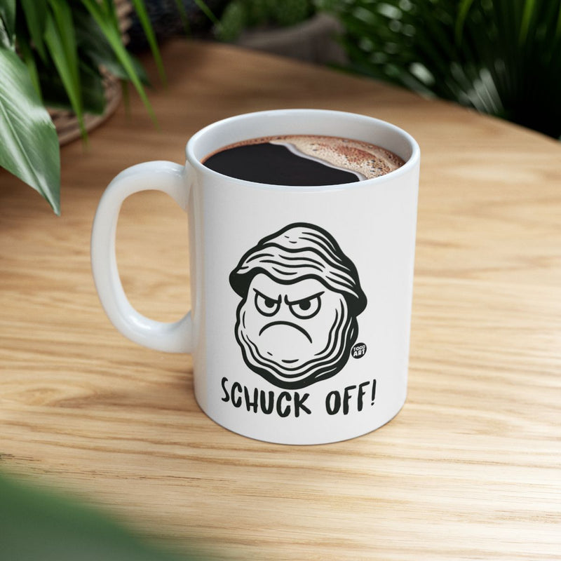 Load image into Gallery viewer, Schuck Off Angry Face Graphic Printed Mug
