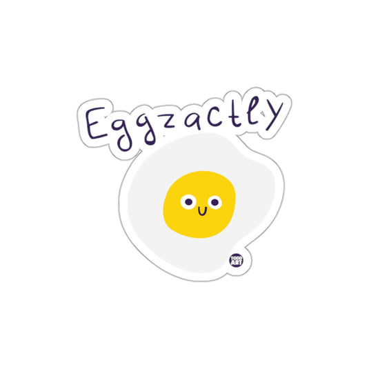 Eggzactly Cute Cartoon Egg Sticker